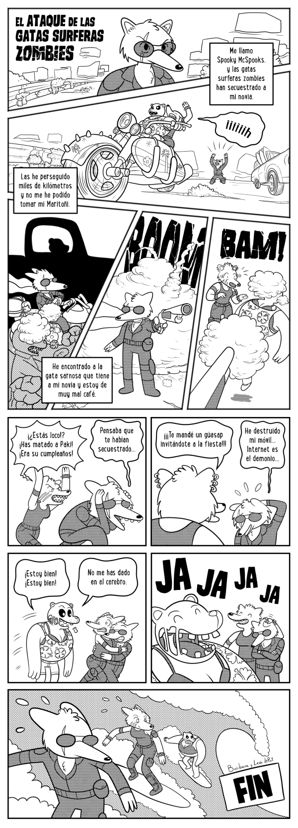 El ataque de las gatas surferas zombies  0