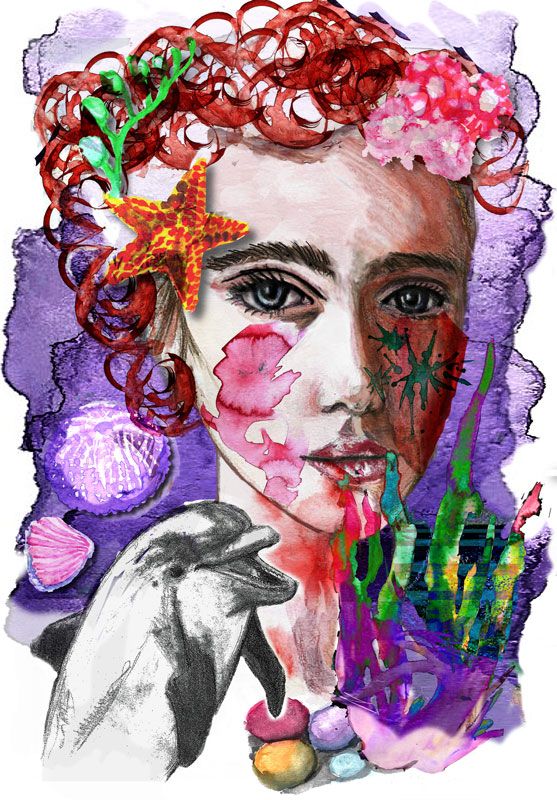 "Mujer - mar" -1