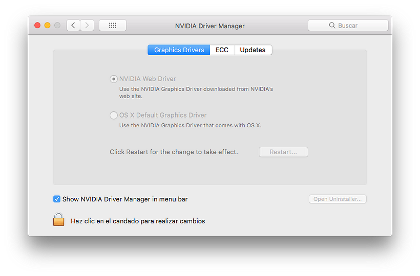 Problema CUDA + High Sierra 2