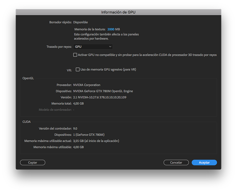 Problema CUDA + High Sierra 4