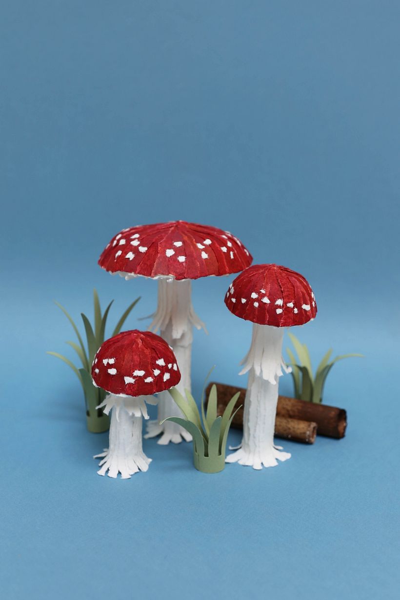 Paper mushrooms 2