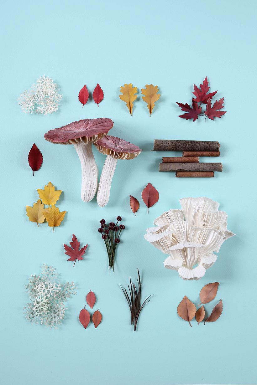 Paper mushrooms 6