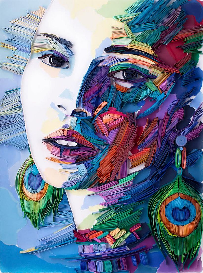Los impresionantes retratos de papel de Yulia Brodskaya 3