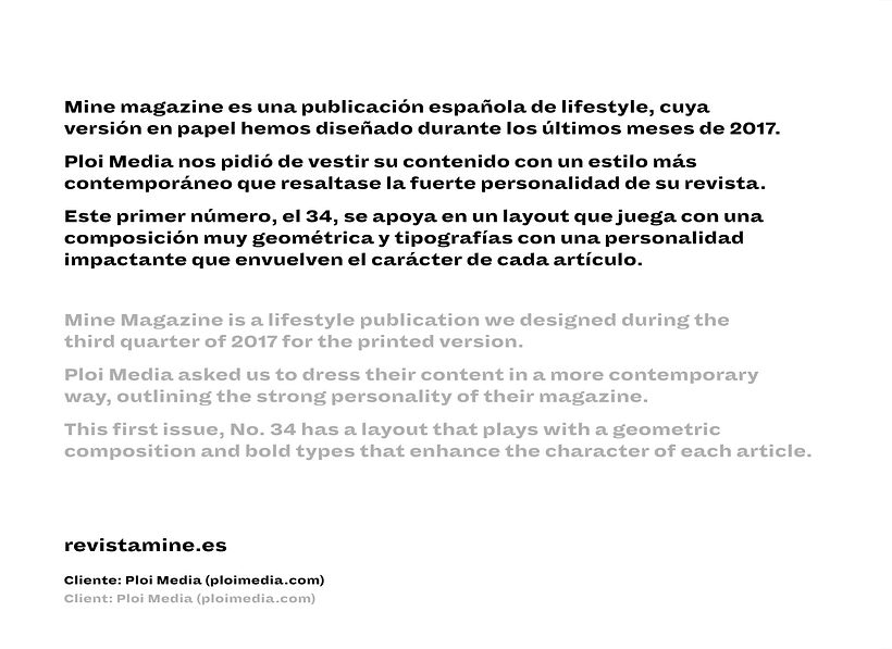Diseño Mine Magazine Nº34 1