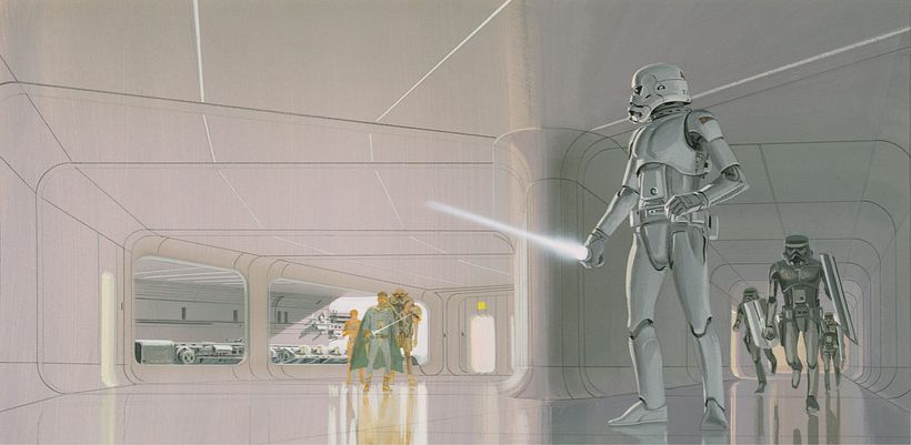 Así sería 'Star Wars' según el concept art original de Ralph McQuarrie  5