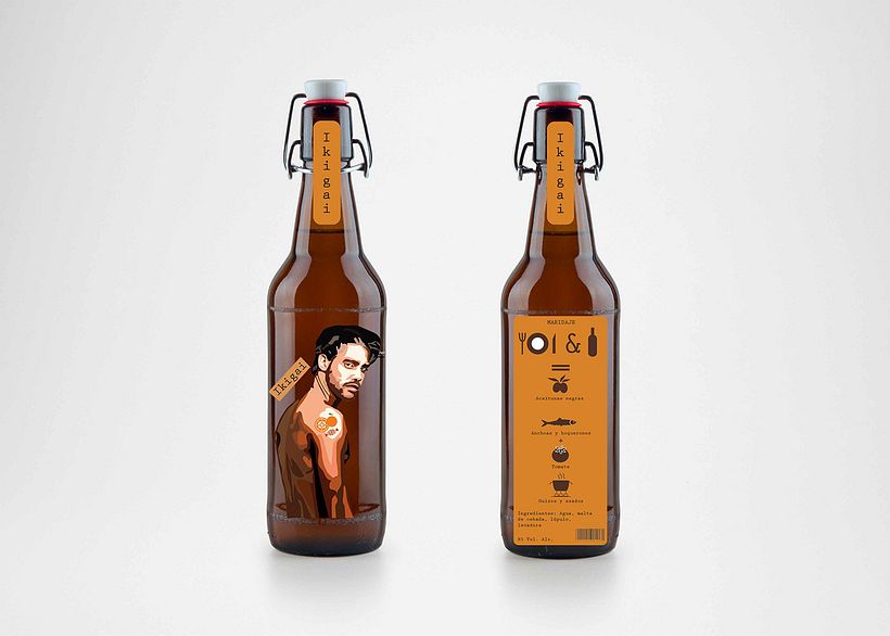 Ikigai creación de marca de cerveza inventada -1