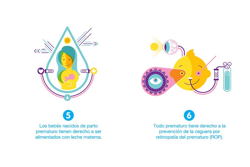 Afiche, ilustraciones y animaciones para "La semana del prematuro" 4