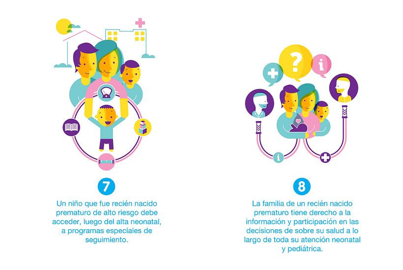 Afiche, ilustraciones y animaciones para "La semana del prematuro" 5