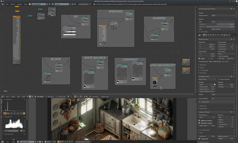 Vintage kitchen - Isometric 2