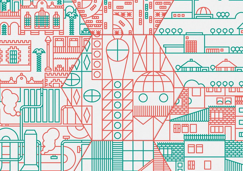 Ilustración y diseño urbanístico para niños 7