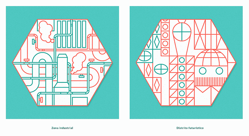 Ilustración y diseño urbanístico para niños 10