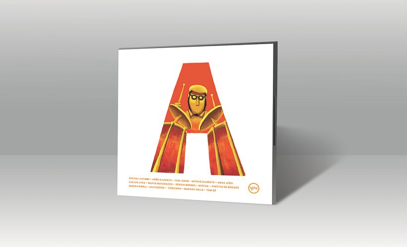 Portada vinilo Bossa Nova ilustrada - Diseño