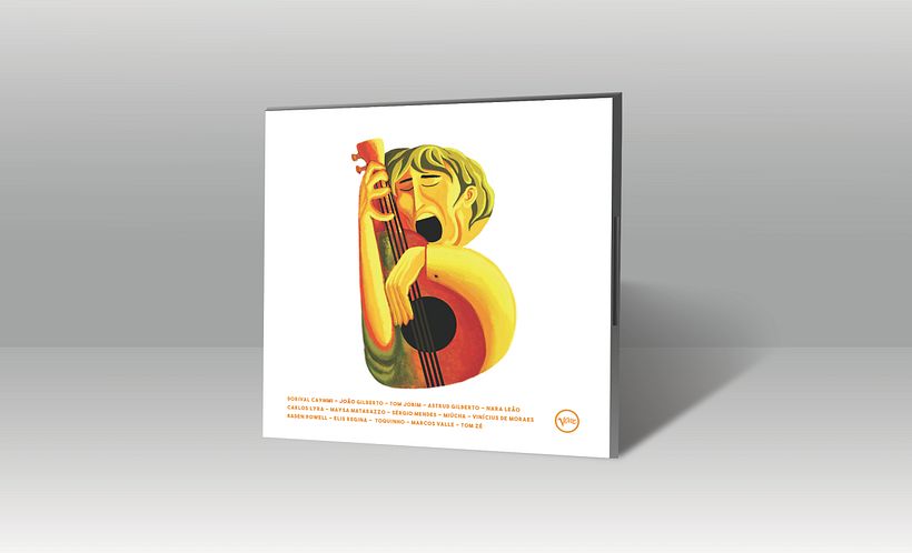 Portada vinilo Bossa Nova ilustrada - Diseño