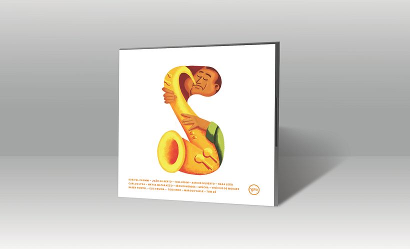 Portada vinilo Bossa Nova ilustrada - Diseño