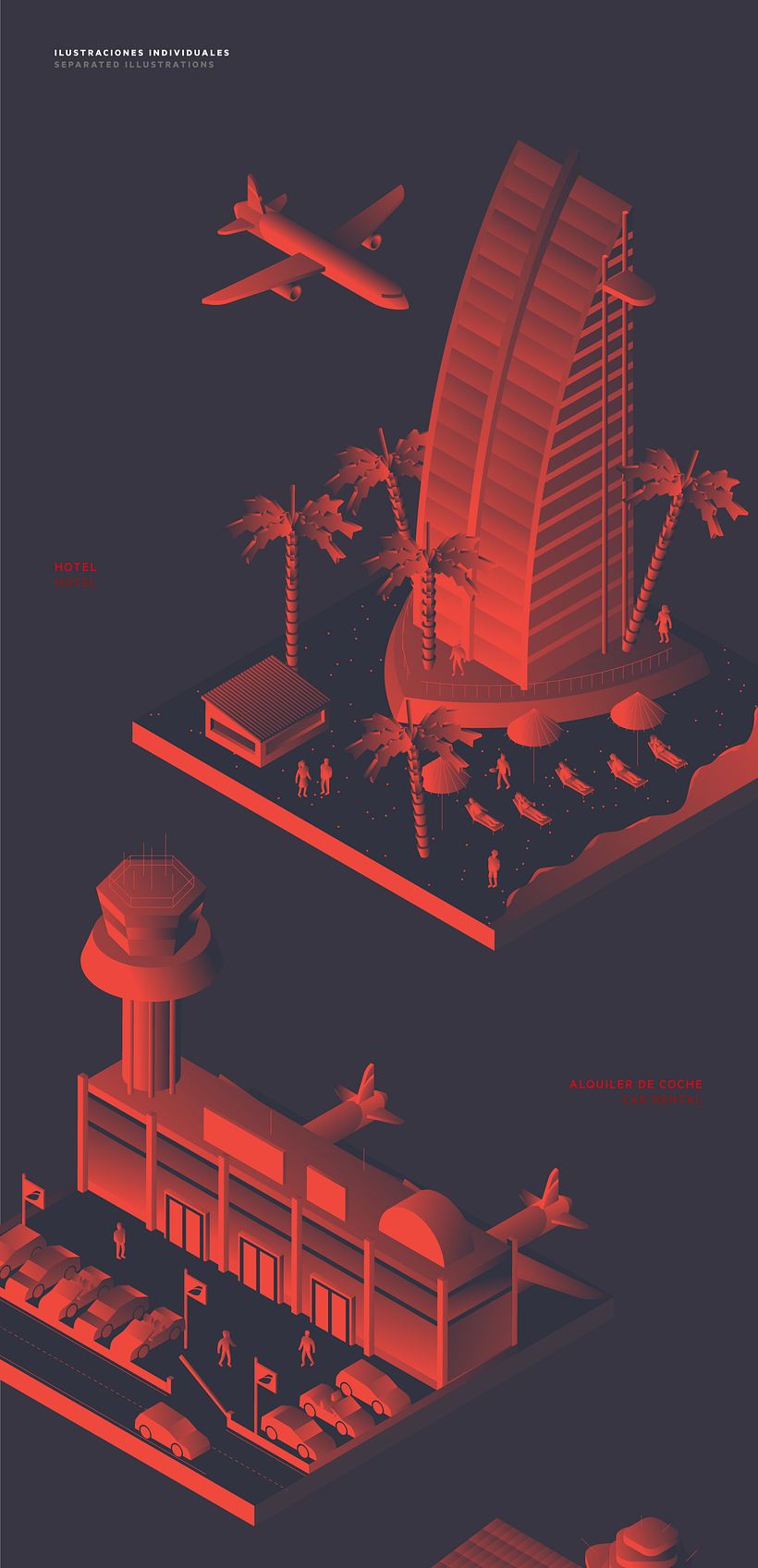 Iberia Icon · Ilustraciones en isométrica 3