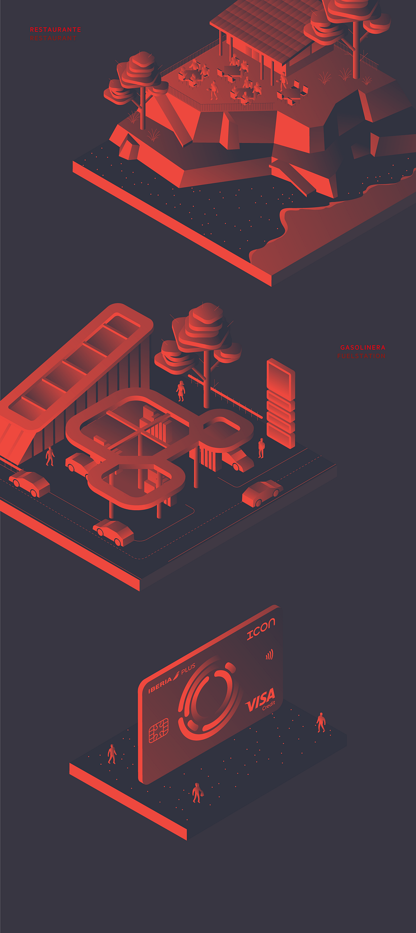 Iberia Icon · Ilustraciones en isométrica 4