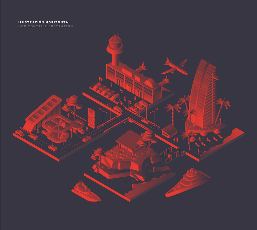 Iberia Icon · Ilustraciones en isométrica 5