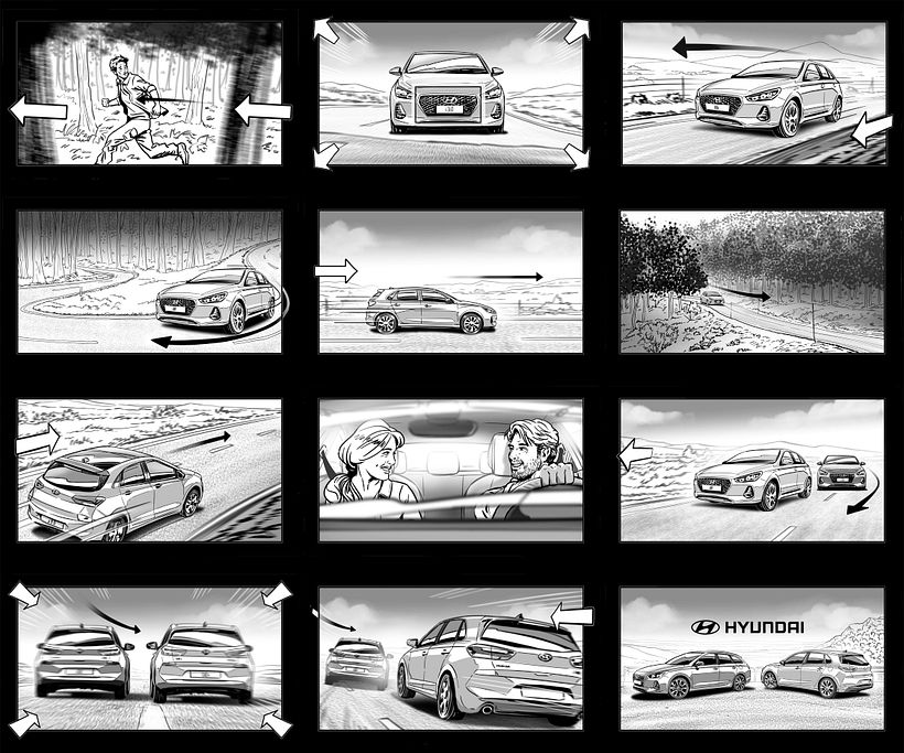 Shooting Board - Hyundai 'The Basics' (Ad) 2