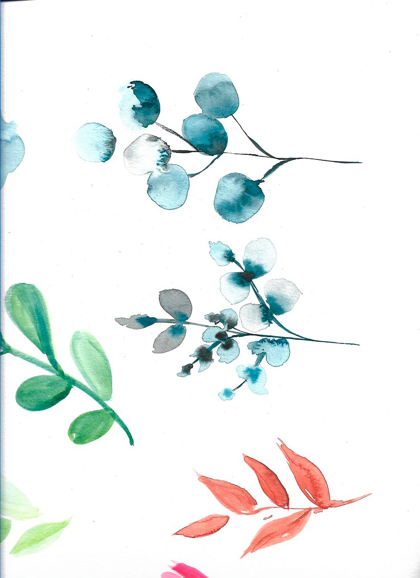 Punto magenta: Retrato ilustrado en acuarela 8