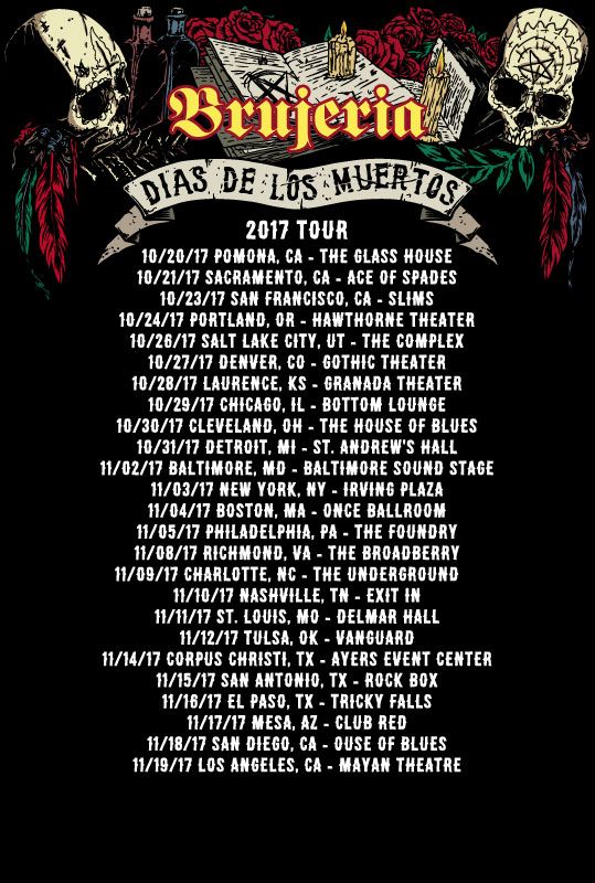 Brujería - Dias de los Muertos 2017 Tour Merch 5