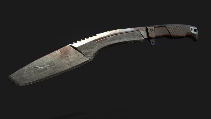 Kukri low poly -1