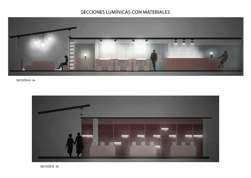 | REPRESENTACIÓN DE LUZ | Proyecto Iluminación Restaurante 5