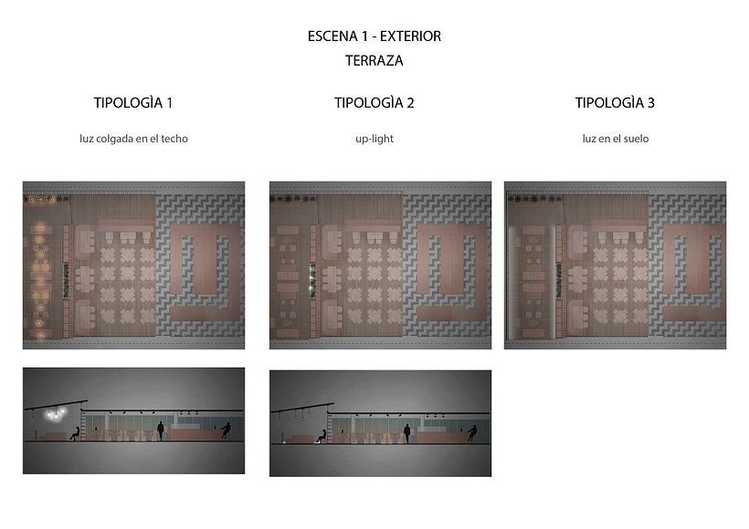 | REPRESENTACIÓN DE LUZ | Proyecto Iluminación Restaurante 6