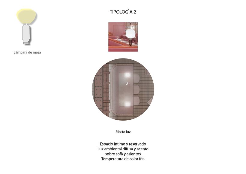 | REPRESENTACIÓN DE LUZ | Proyecto Iluminación Restaurante 14