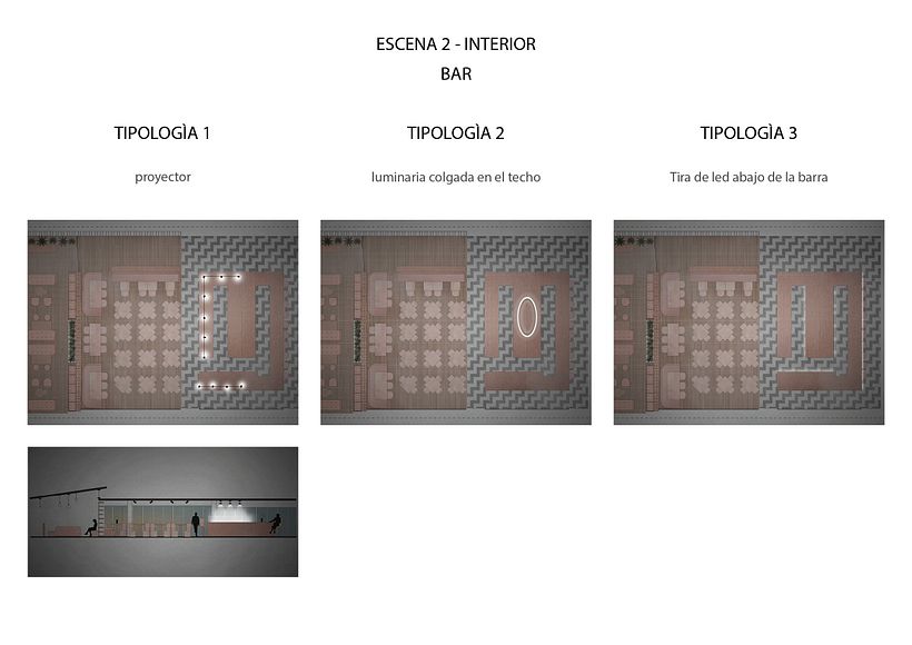 | REPRESENTACIÓN DE LUZ | Proyecto Iluminación Restaurante 16