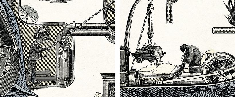 Leviatán libro de Laberintos - Ilustración tradicional