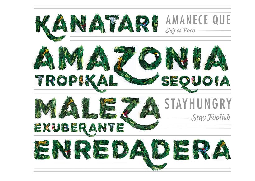 Exótica - Display typeface - Ilustração tradicional