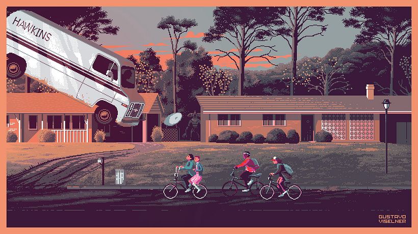 Películas y series de culto en clave pixel art 3