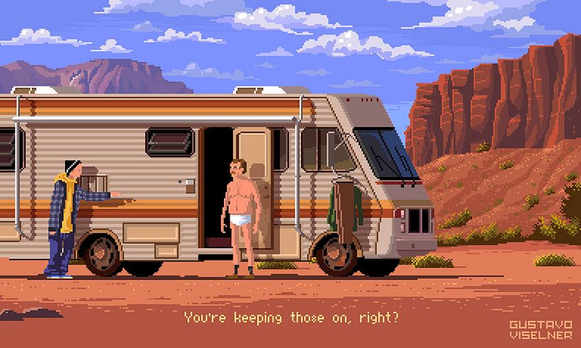 Películas y series de culto en clave pixel art 8
