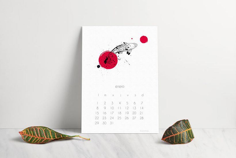 Calendario Koi 2018 0