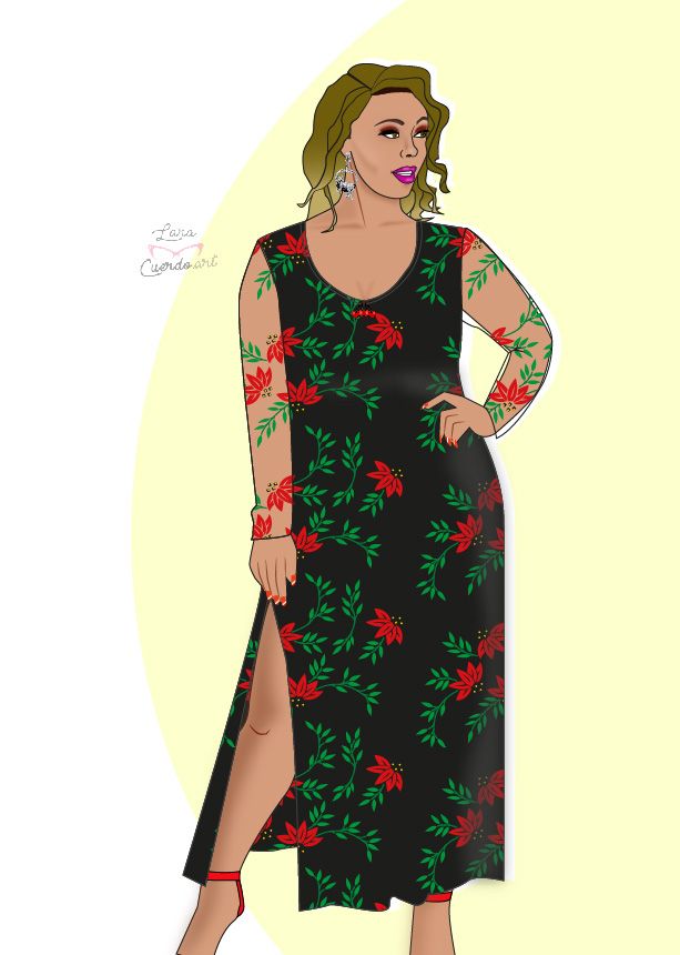 Ilustración CURVY de Moda OI18 "Flores, flores y más flores" 0