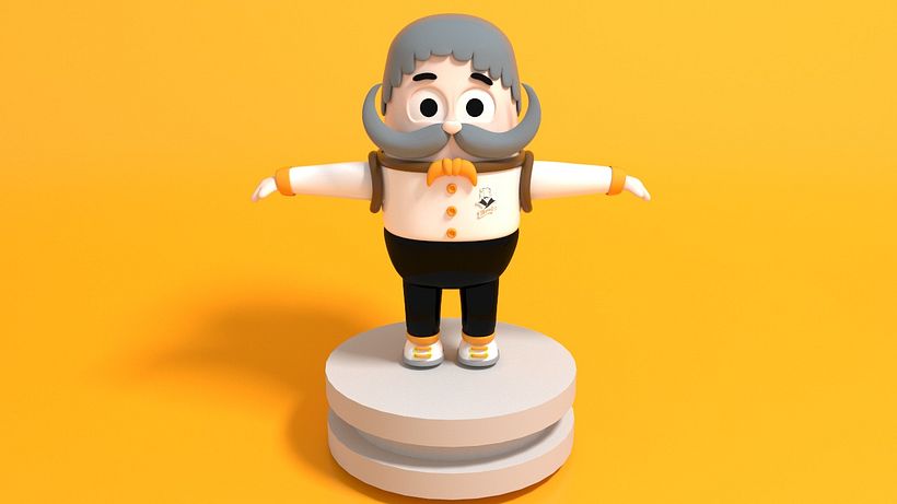Mi Proyecto del curso: Diseño de personajes en Cinema 4D: del boceto a la impresión 3D -1