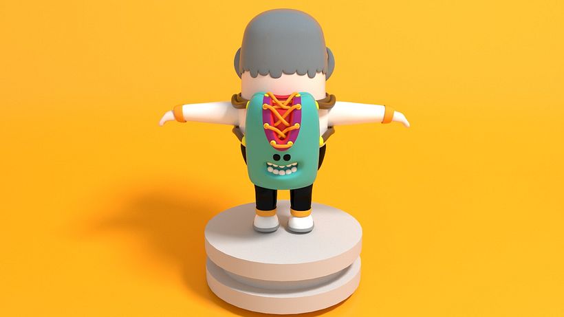 Mi Proyecto del curso: Diseño de personajes en Cinema 4D: del boceto a la impresión 3D 1