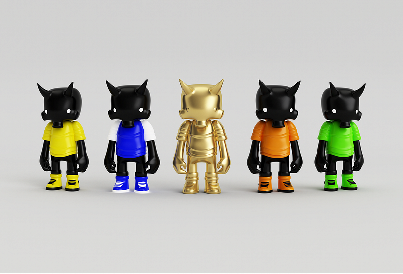 Mi Proyecto del curso: Diseño de personajes en Cinema 4D: del boceto a la impresión 3D. - 3D