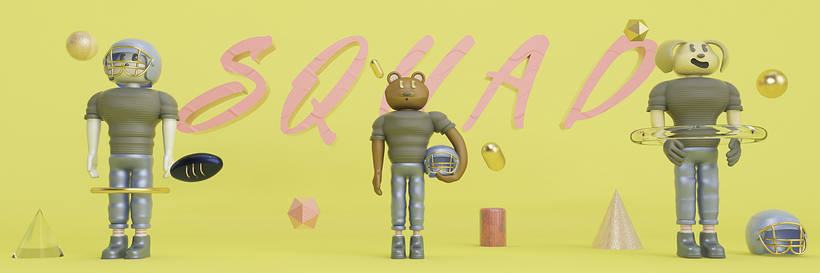SQUAD: Diseño de personajes en Cinema 4D: del boceto a la impresión 3D 0
