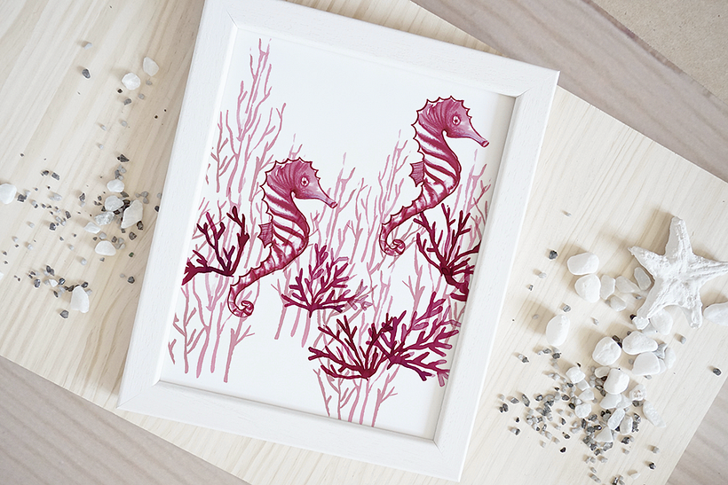 Colección OCEAN PINK- pattern design 8