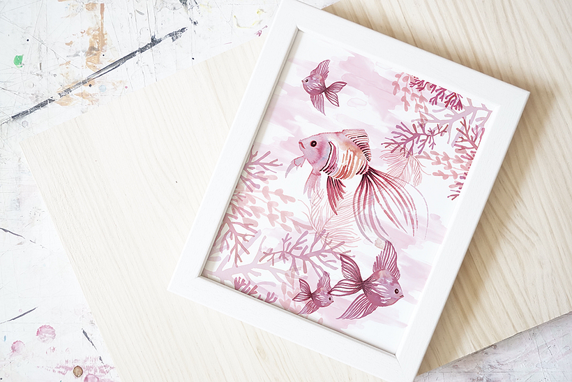 Colección OCEAN PINK- pattern design 9