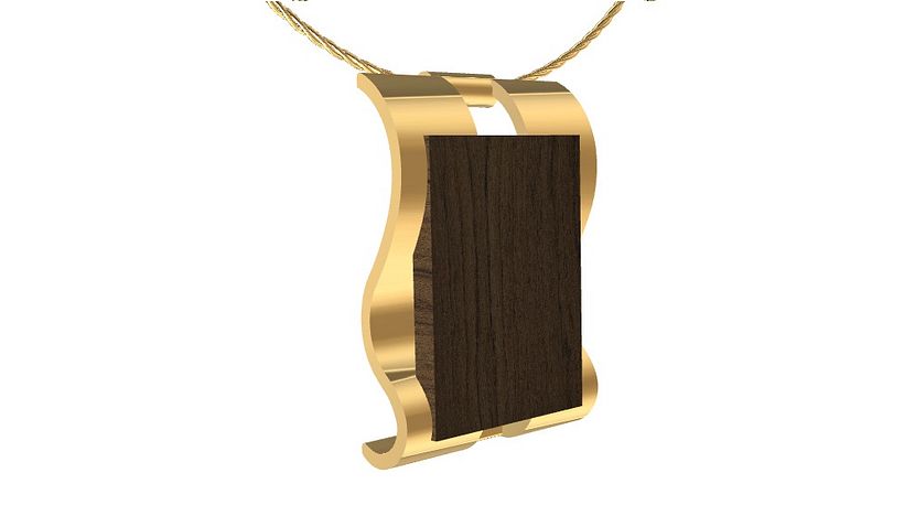 Colgante con madera... -1