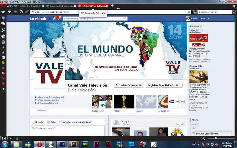 Pre-venta Institucional 2013   Vale TV 12