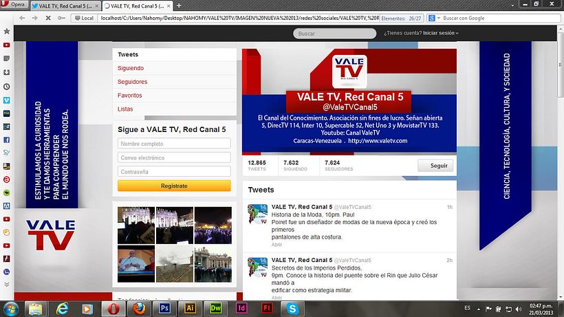 Pre-venta Institucional 2014  Vale TV 21