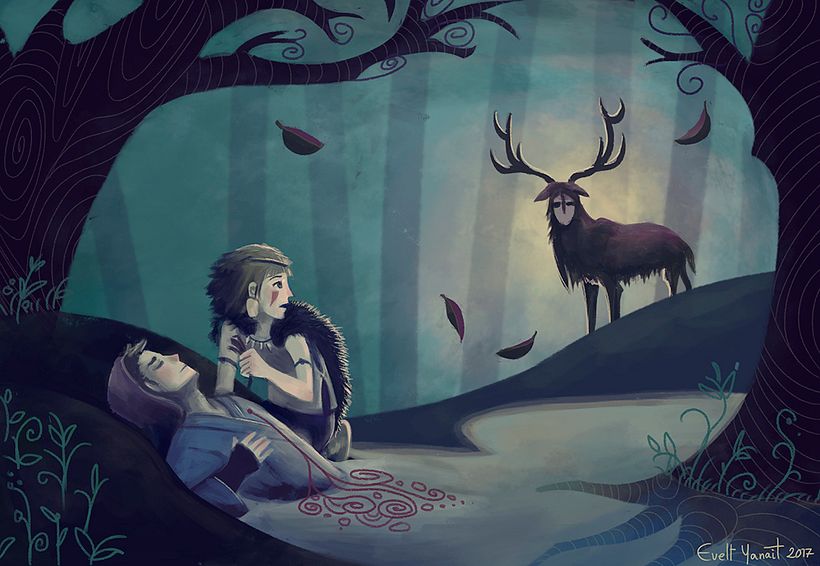 Mononoke, Ashitaka and the Spirit of the forest -1