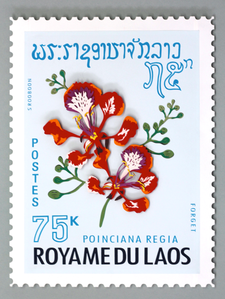 Sellos postales de flores  3