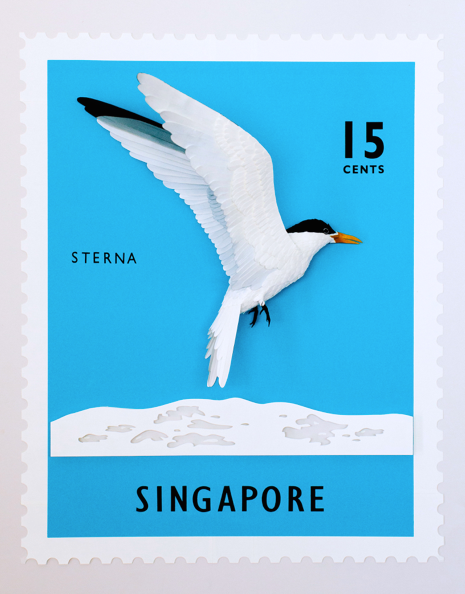 Sellos postales de aves  3