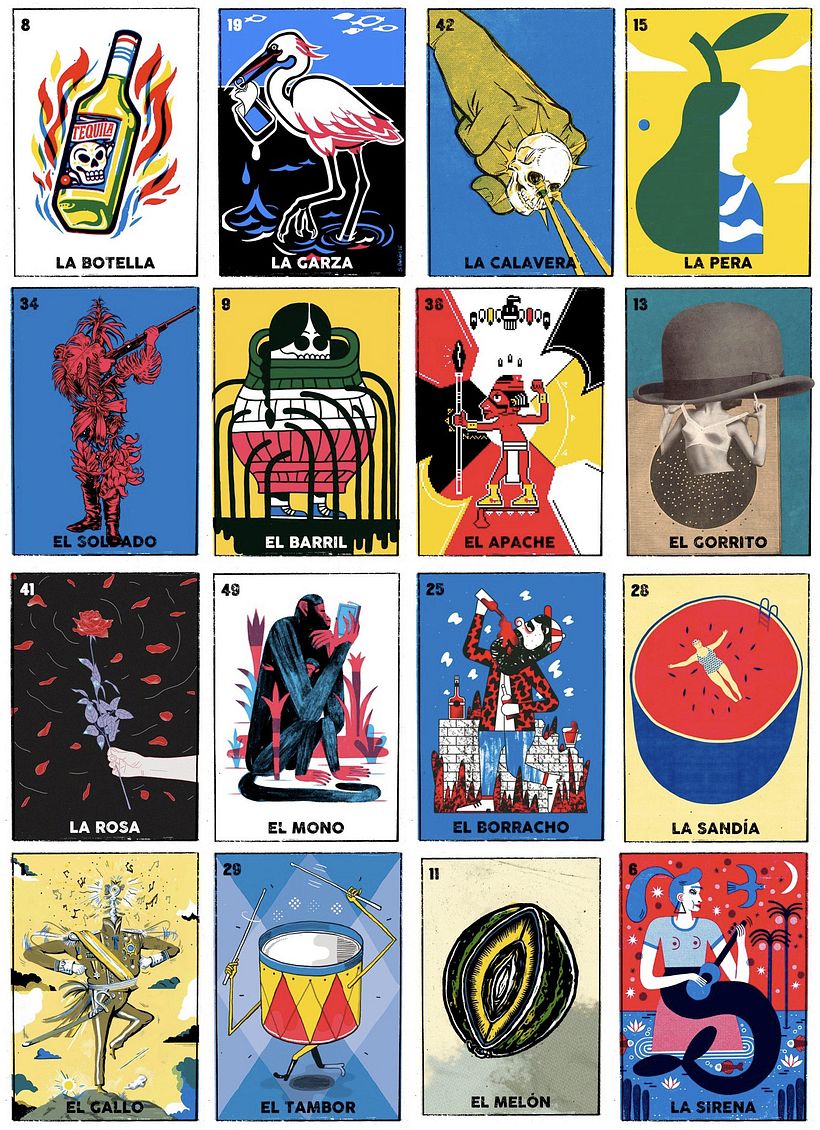 La lotería mexicana reinterpretada por ilustradores de todo el mundo 7