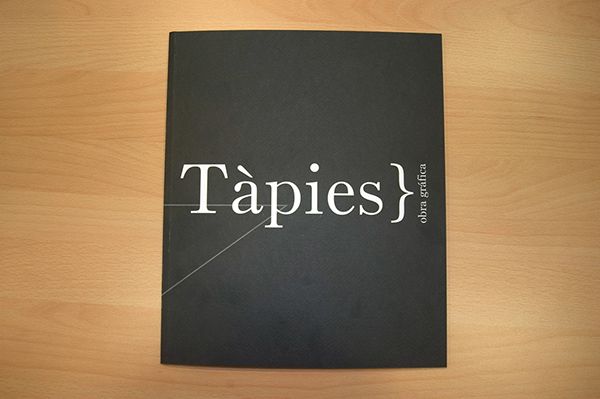 DISEÑO CATÁLOGO. Antoni Tapies. arte contemporáneo. -1