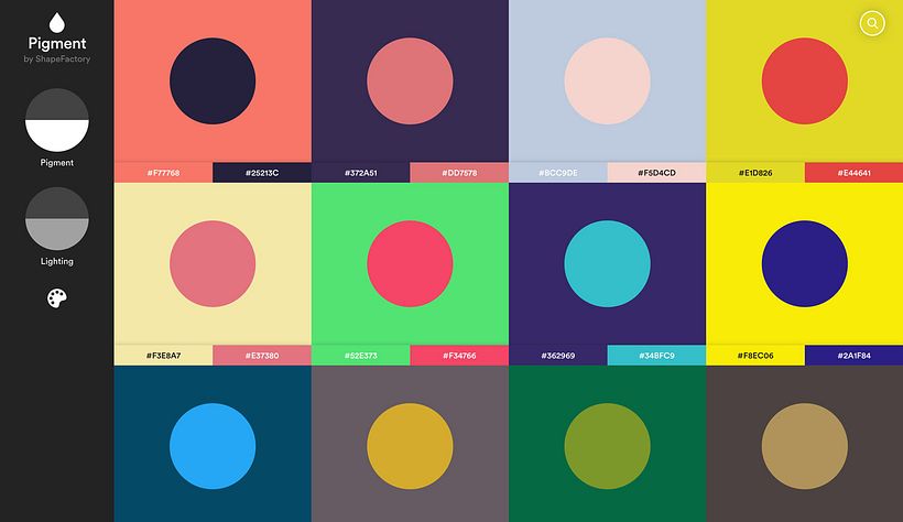 Pigment, un selector de color online 1